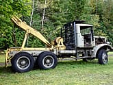 Wood pulling truck