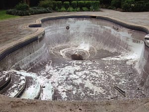 Empty pool