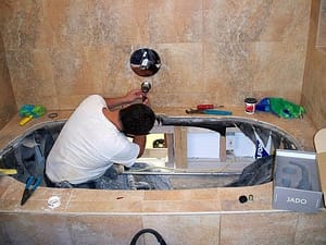 Plumbing bathtub 